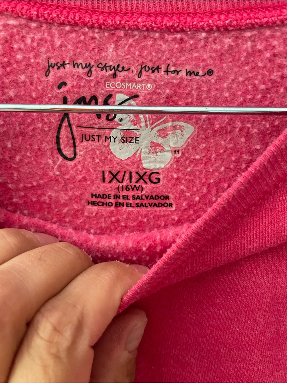 Hot Pink Crop Top Sweater - Picture 2 of 3